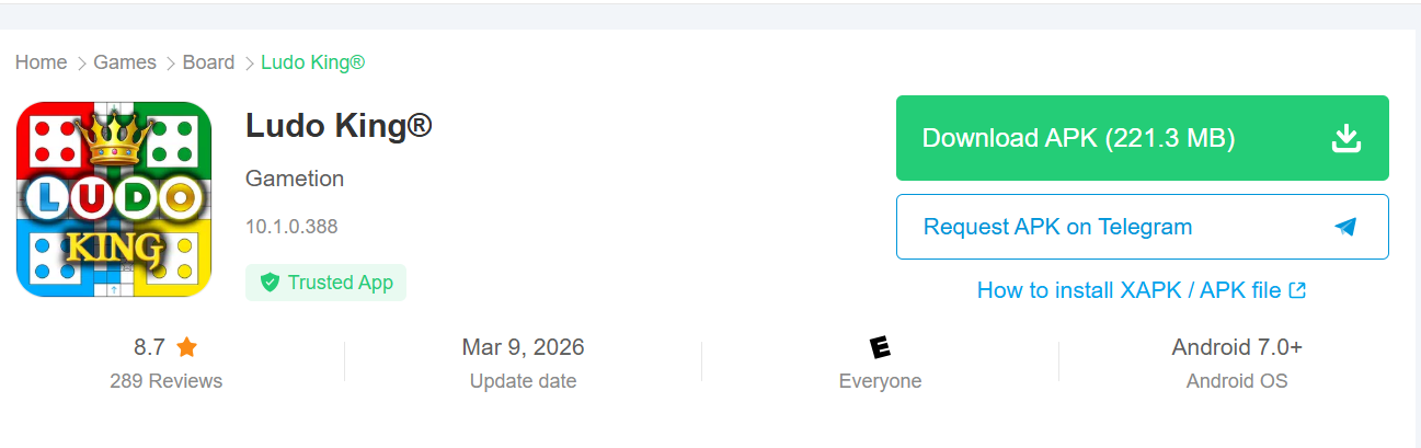 Ludo King APK Download Latest Version (Android)